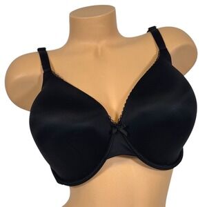VICTORIAS SECRET 40DDD Body By Victoria Perfect Coverage Lightly Lined Bra Black